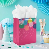 9.6" Balloons on Magenta Medium Gift Bag for only USD 3.99 | Hallmark