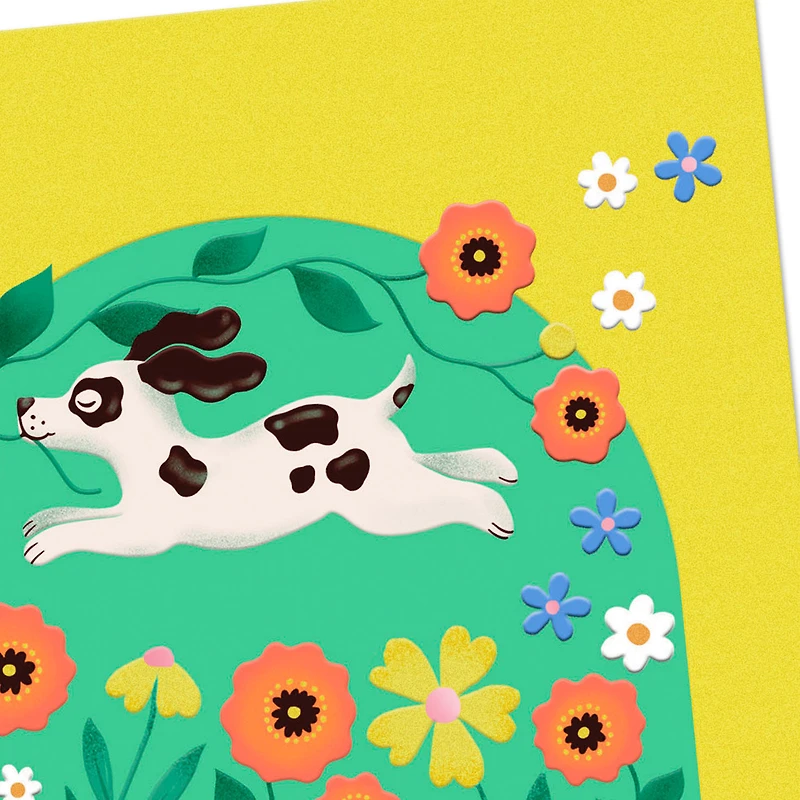 Puppy Dog in Field of Flowers Blank Card for only USD 3.99 | Hallmark