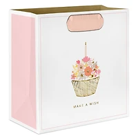 7.7" Make a Wish Floral Cupcake Medium Gift Bag for only USD 7.79 | Hallmark