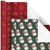Classic Santa 6-Pack Assorted Christmas Wrapping Paper Roll Bundle, 150 sq. ft. total for only USD 29.99 | Hallmark