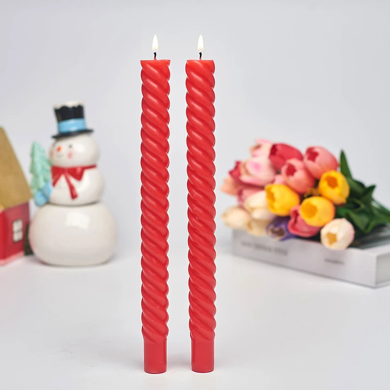 Red Spiral Taper Candles, Set of 2 for only USD 9.99 | Hallmark