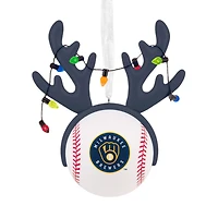 MLB Milwaukee Brewers™ Reindeer Baseball Hallmark Ornament for only USD 12.99 | Hallmark