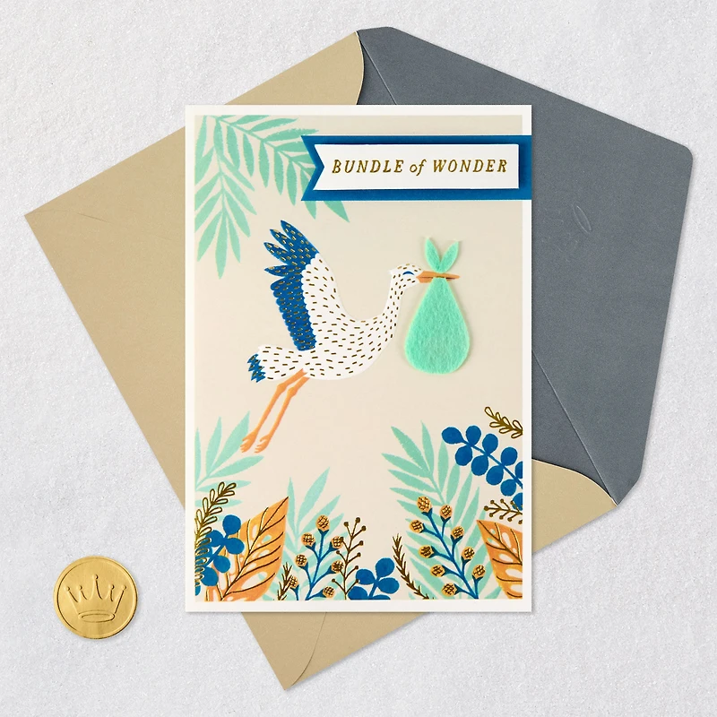 Bundle of Wonder New Baby Boy Card for only USD 6.99 | Hallmark