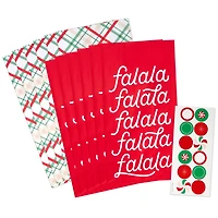 Plaid and Fa La La Christmas Goodie Bags With Stickers, Pack of 12 for only USD 6.99 | Hallmark