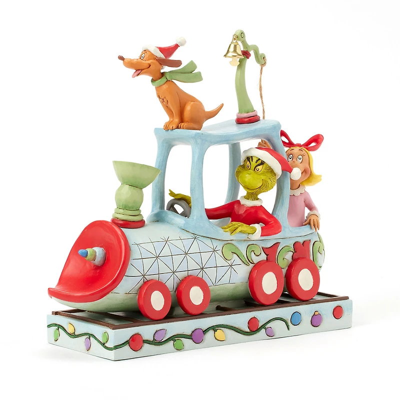 Jim Shore Grinch, Max and Cindy Lou on Train Figurine, 9.1" for only USD 99.99 | Hallmark