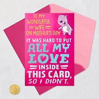 All My Love Can't Fit Inside Funny Mother's Day Card for Wife With Mini Cards for only USD 6.99 | Hallmark