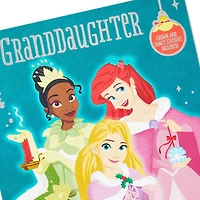 Disney Princess Christmas Card for Granddaughter With Crown and Stickers for only USD 6.59 | Hallmark