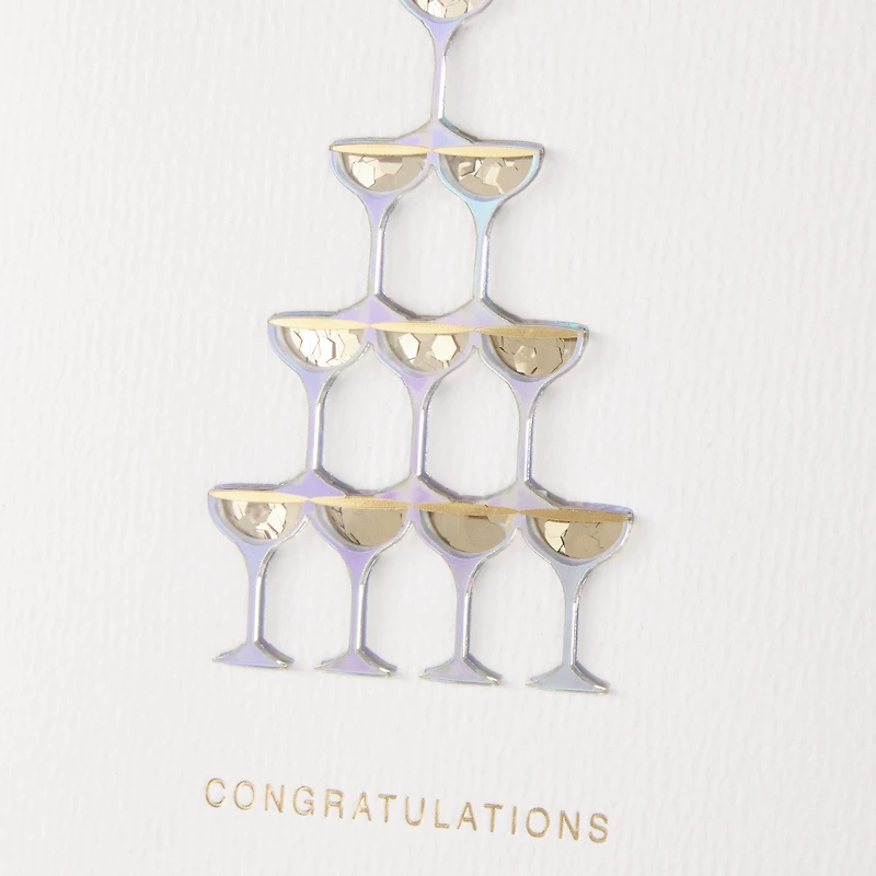 Cheers to a Lifetime of Happiness Wedding Card for only USD 8.59 | Hallmark