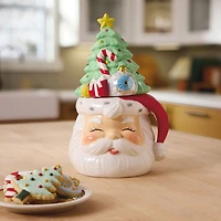 Santa and Christmas Tree Sculpted Cookie Jar, 12.5" for only USD 56.99 | Hallmark