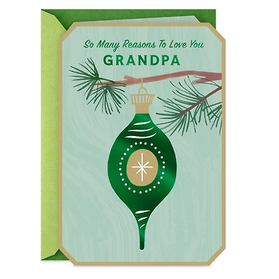 So Many Reasons to Love You Christmas Card for Grandpa for only USD 3.59 | Hallmark