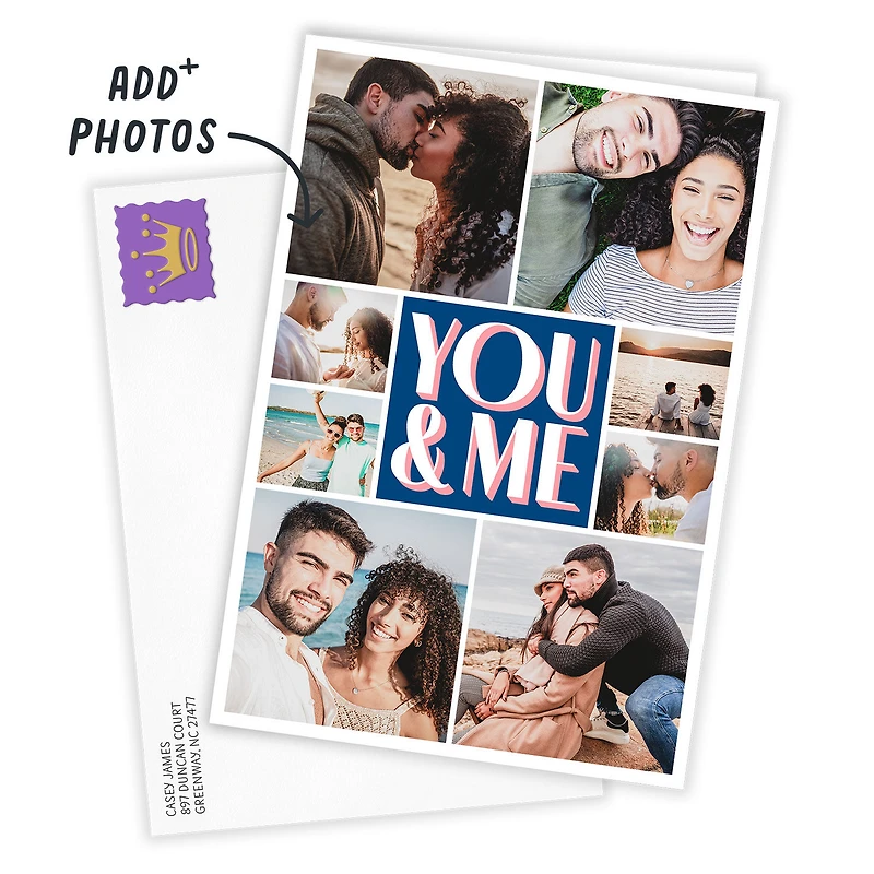 You & Me Photo Collage Custom Love Card for only USD 4.99 | Hallmark