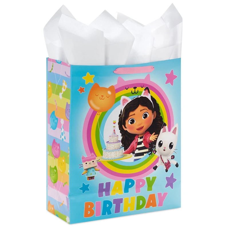 15.5" DreamWorks Animation Gabby's Dollhouse Extra-Large Birthday Gift Bag With Tissue Paper for only USD 7.99 | Hallmark