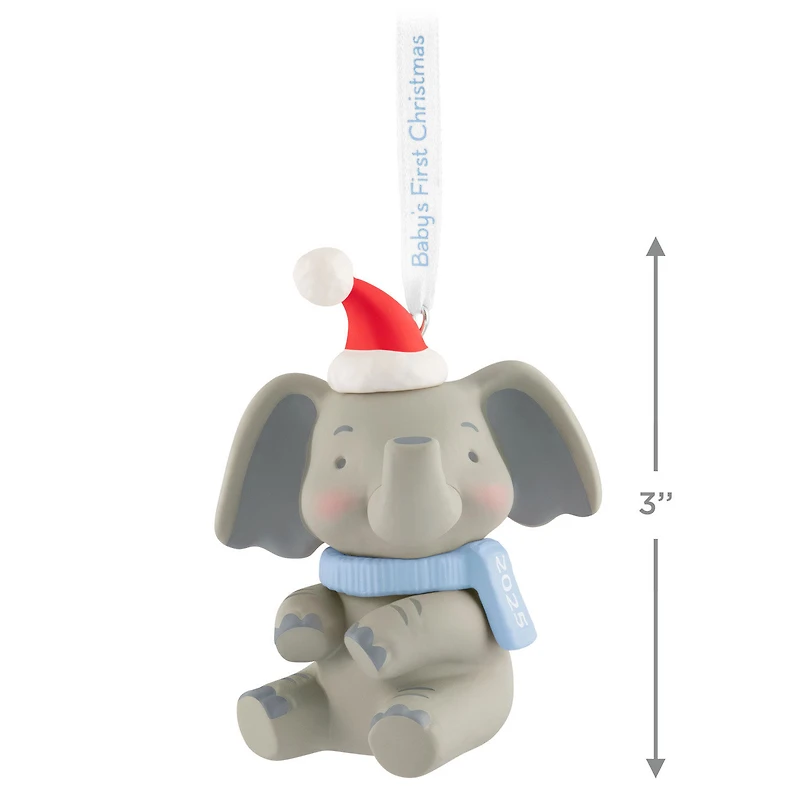 Baby Boy's First Christmas Elephant 2025 Ornament for only USD 23.99 | Hallmark