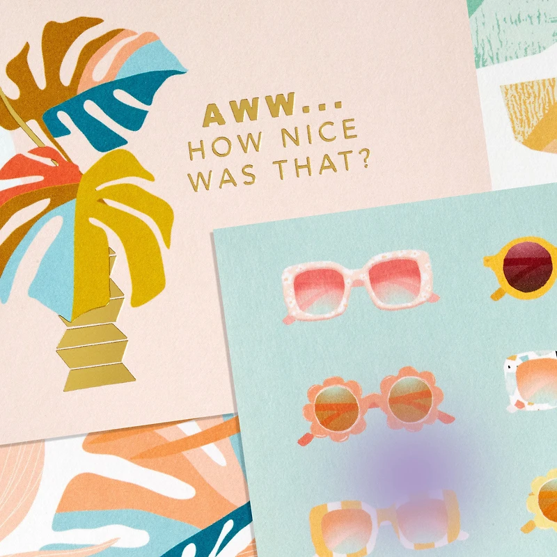 Tropical Style Assorted Blank Note Cards in Caddy, Pack of 40 for only USD 14.99 | Hallmark