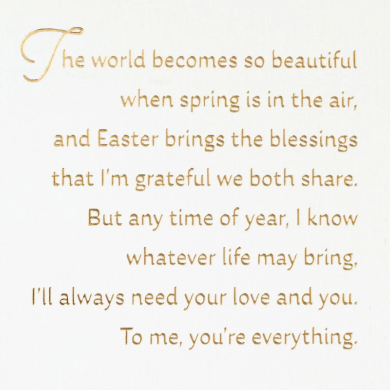You're Everything to Me Romantic Easter Card for only USD 4.79 | Hallmark