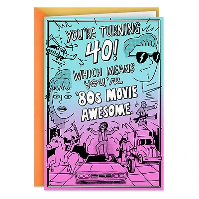 80s Movie Old Funny 40th Birthday Card for only USD 4.49 | Hallmark