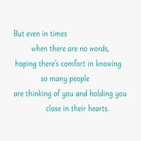 Holding You Close in Heart Sympathy Card for Loss of Child for only USD 3.99 | Hallmark