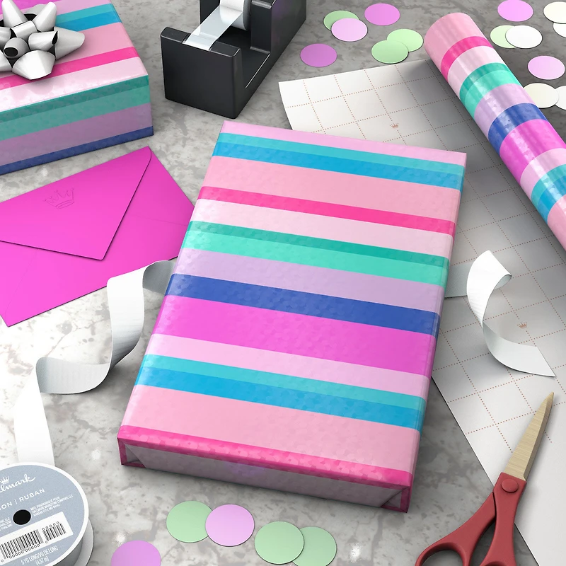 Sweet Stripes Wrapping Paper, 17.5 sq. ft. for only USD 4.99 | Hallmark
