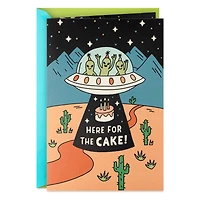 Aliens Here for the Cake Musical Pop-Up Birthday Card for Kids for only USD 7.99 | Hallmark