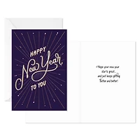 A Year That Gets Better and Better New Year Cards, Pack of 6 for only USD 4.99 | Hallmark