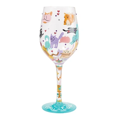 Lolita Meow It Up Handpainted Wine Glass, 15 oz. for only USD 34.99 | Hallmark