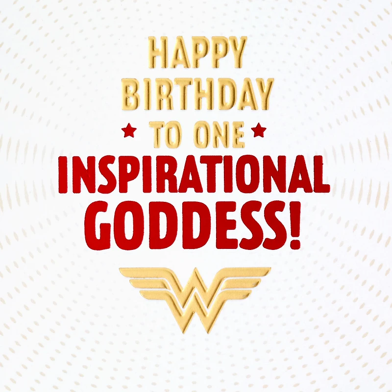 Wonder Woman™ Inspirational Goddess Birthday Card for Her for only USD 3.99 | Hallmark