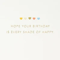 Every Shade of Happy Birthday Card With Removable Fabric Patch for only USD 8.59 | Hallmark