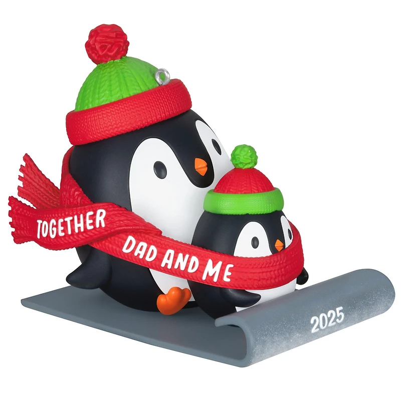 Dad & Me Penguins Sledding 2025 Ornament for only USD 19.99 | Hallmark