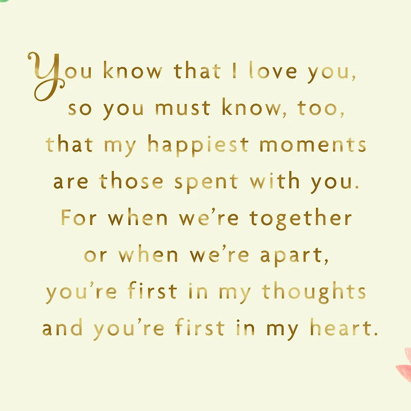 You're First in My Thoughts and Heart St. Patrick's Day Love Card for only USD 3.59 | Hallmark