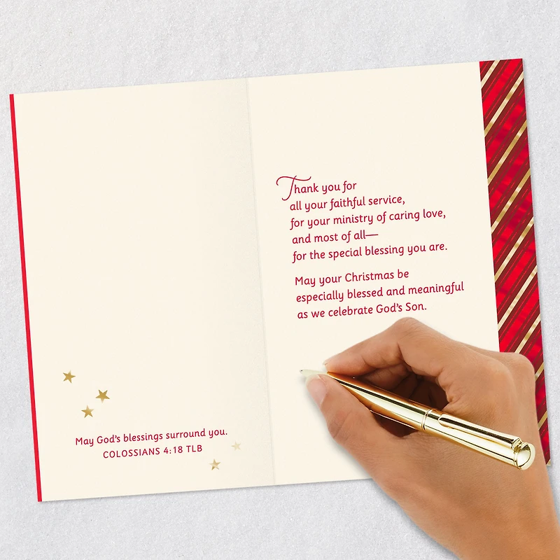 Thank You for Your Faithful Service Religious Christmas Card for Minister for only USD 3.99 | Hallmark