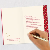 Thank You for Your Faithful Service Religious Christmas Card for Minister for only USD 3.99 | Hallmark