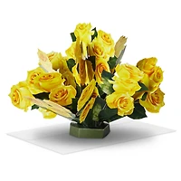 Build-a-Bouquet Yellow Roses Pop-Up Paper Flowers for only USD 9.99 | Hallmark