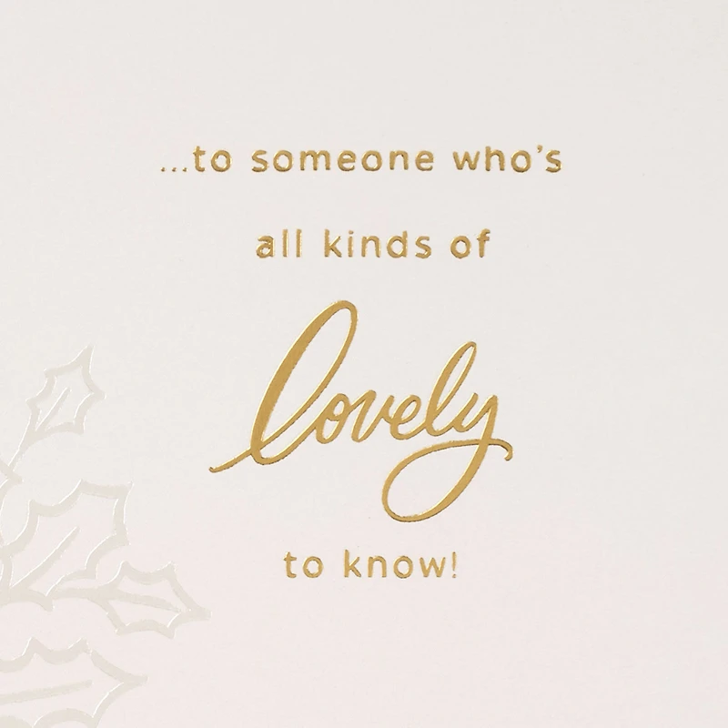 Lacey Chabert Collection All Kinds of Lovely Christmas Card for only USD 5.99 | Hallmark