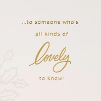Lacey Chabert Collection All Kinds of Lovely Christmas Card for only USD 5.99 | Hallmark