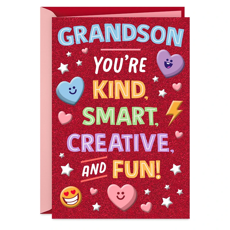 Smart, Creative and Fun Valentine's Day Card for Grandson for only USD 4.59 | Hallmark