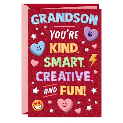 Smart, Creative and Fun Valentine's Day Card for Grandson for only USD 4.59 | Hallmark