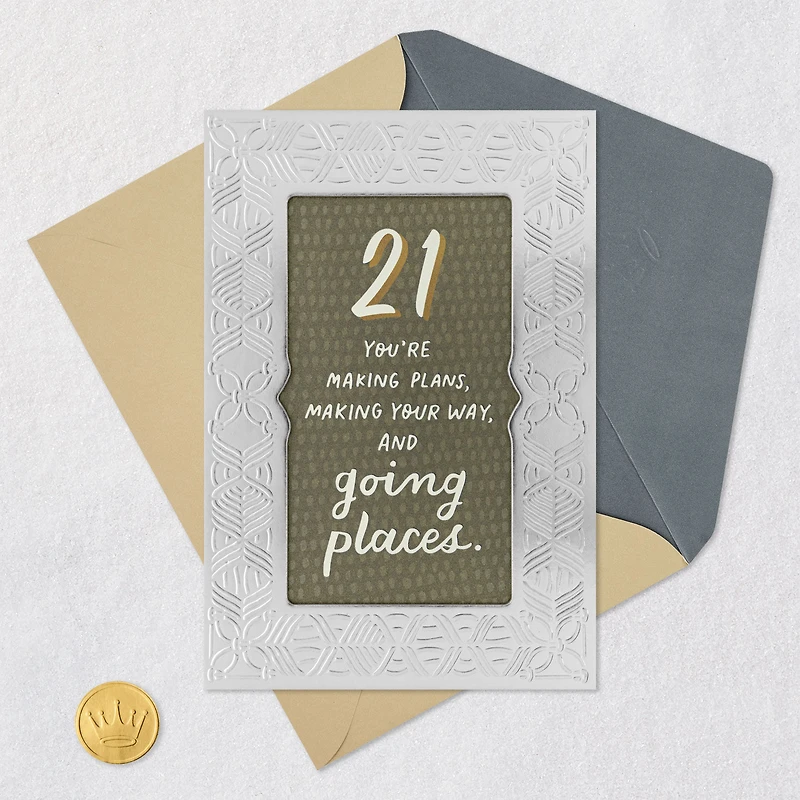 You’re Going Places 21st Birthday Card for only USD 5.99 | Hallmark
