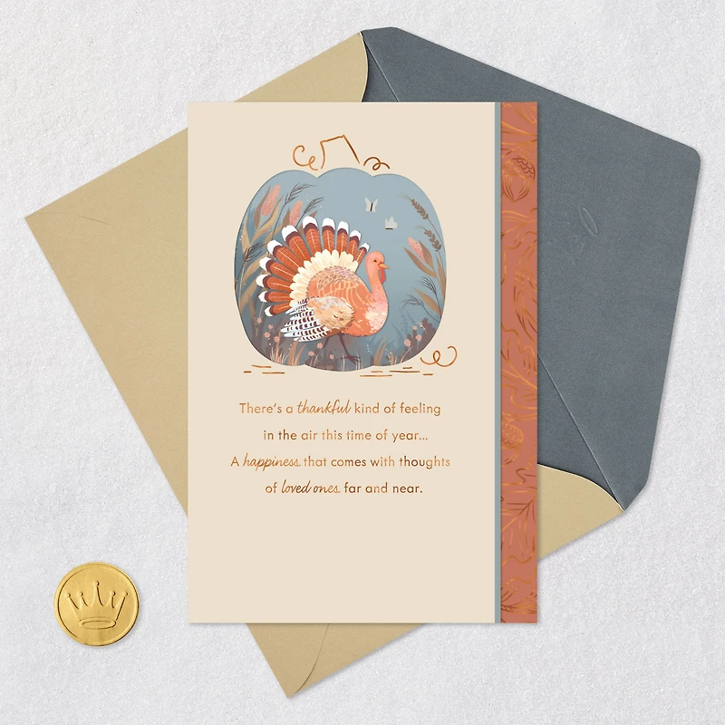 A Thankful Kind of Feeling Thanksgiving Card for only USD 3.99 | Hallmark