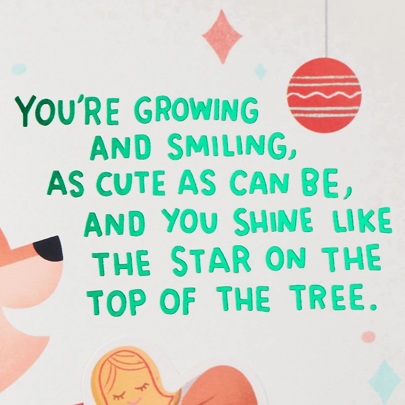 Love and Joy Pop-Up Baby's First Christmas Card for Grandson for only USD 4.59 | Hallmark