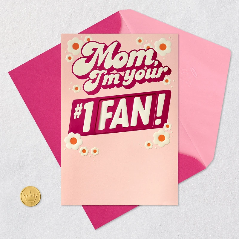 Number 1 Fan Pop-Up Birthday Card for Mom for only USD 6.99 | Hallmark