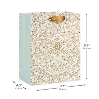 9.6" Snowflake Mandala Medium Holiday Gift Bag for only USD 3.49 | Hallmark