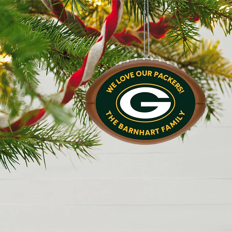 NFL Green Bay Packers Football Personalized Ornament