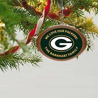 NFL Green Bay Packers Football Personalized Ornament