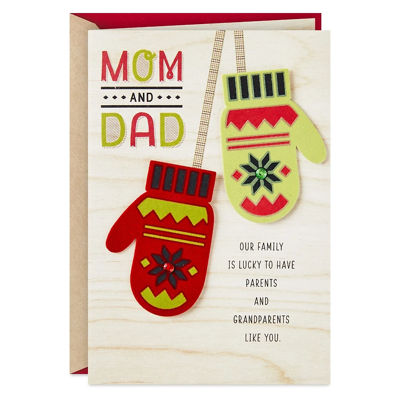 Lucky to Have Parents and Grandparents Like You Christmas Card for only USD 7.59 | Hallmark