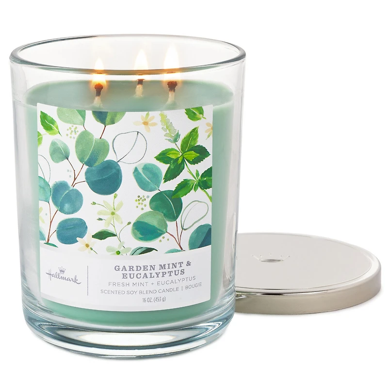 Garden Mint and Eucalyptus 3-Wick Jar Candle, 16 oz. for only USD 29.99 | Hallmark