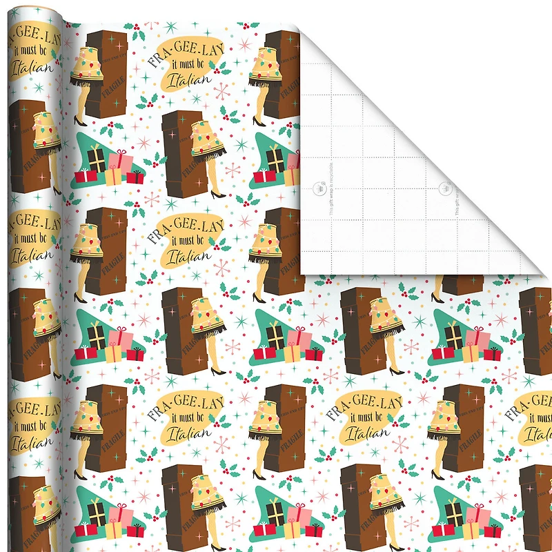A Christmas Story™ Fra-Gee-Lay Leg Lamp Holiday Wrapping Paper, 25 sq. ft. for only USD 4.99 | Hallmark