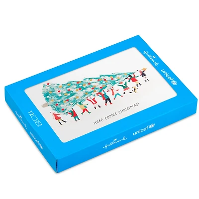 UNICEF Here Comes Christmas Boxed Christmas Cards, Pack of 12 for only USD 12.50 | Hallmark
