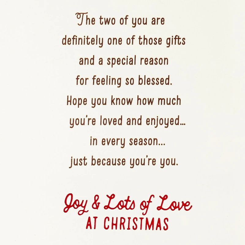 Gifts He's Given to Your Heart Religious Christmas Card for Son and Daughter-in-Law for only USD 5.99 | Hallmark