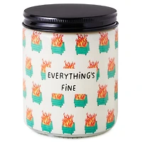 Dumpster Fire Everything's Fine Scented Single-Wick Jar Candle, 7 oz. for only USD 14.99 | Hallmark