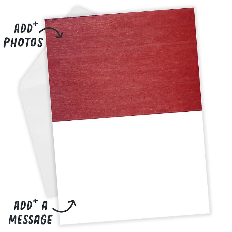 Rustic Heart Collage on Red Custom Card for only USD 4.99 | Hallmark
